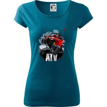 Dámské tričko ATV offroad buggy - Dámské triko Pure - XS ( Petrolejová )