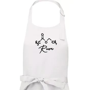 Kuchyňská zástěra Barová chemie - rum - Pánská zástěra na vaření - Univerzální velikost ( Bílá )