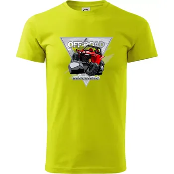 ATV adventure buggy - Klasické pánské triko vyšší gramáže - L ( Limetková )