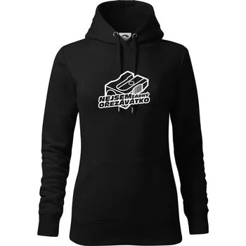 Dámská mikina Ořezávátko - Mikina dámská Cape s kapucí - 2XL ( Černá )