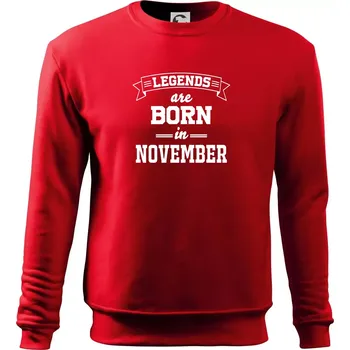 Legends are born in November - Mikina Essential dětská - 146 cm/10 let ( Červená )