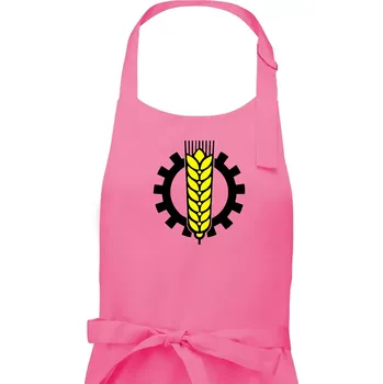 Kuchyňská zástěra Agro klas - Dámská zástěra na vaření - Univerzální velikost ( Růžová )