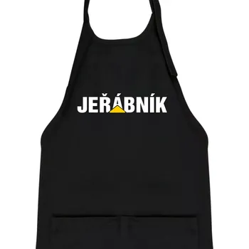 Kuchyňská zástěra Jeřábník nápis - Dětská zástěra na vaření - Univerzální velikost ( Černá )