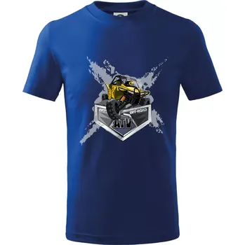Chlapecké tričko ATV Buggy splash - Tričko dětské bavlněné - 104-110cm / 3-4 roky ( Královská modrá )