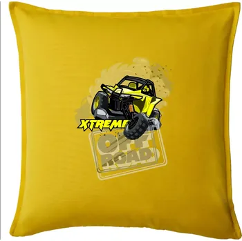 Polštář ATV xtreme race - Polštář 50x50 - 50x50 - Pouze potah ( Žlutá )