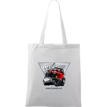 ATV adventure buggy - Taška bavlněná - 42 x 38 cm ( Bílá )