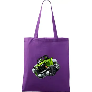 ATV bugina zelená - Taška bavlněná - 42 x 38 cm ( Fialová )
