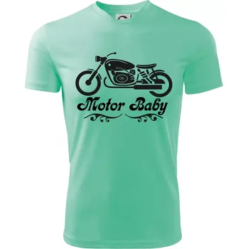 Motor baby - Dětské triko sportovní (dresovina) - 158 cm/12 let ( Mátová )