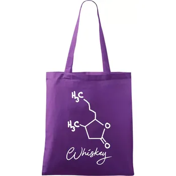 Barová chemie - whiskey - Taška bavlněná - 42 x 38 cm ( Fialová )