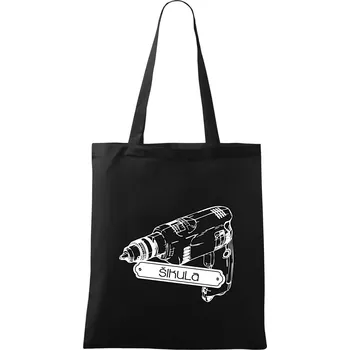 Šikula vrtačka - Taška bavlněná - 42 x 38 cm ( Černá )