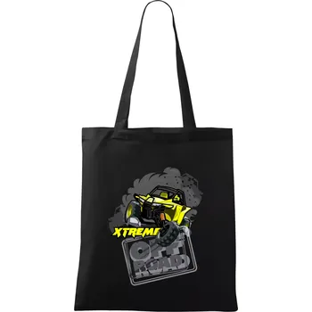 Nákupní taška ATV xtreme race - Taška bavlněná - 42 x 38 cm ( Černá )