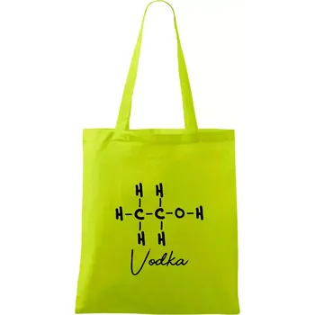 Barová chemie - vodka - Taška bavlněná - 42 x 38 cm ( Limetková )