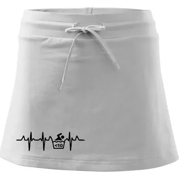 Dámská sukně Otužilec EKG 10 - Sportovní sukně - two in one - S ( Bílá )