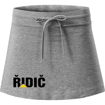 Dámské oblečení Řidič nápis - Sportovní sukně - two in one - L ( Tmavě šedý melír )