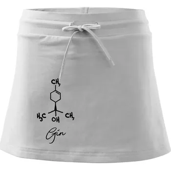 Dámská sukně Barová chemie - gin - Sportovní sukně - two in one - S ( Bílá )