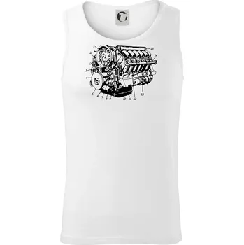 Motor T930 - 3 - Tílko pánské Core - L ( Bílá )