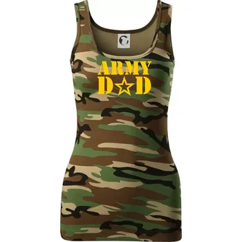 Army dad - Dámské Maskáčové tílko - M ( Hnědý maskáč )