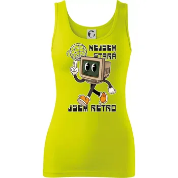 Nejsem stará, jsem retro - Dámské tílko - XS ( Limetková )