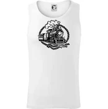 Lokomotiva lano - Tílko pánské Core - M ( Bílá )