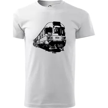 Vlak 854 bok - Triko extra velké (5-8XL) - 8XL ( Bílá )