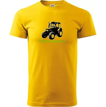 Pánské tričko John traktorista - Triko extra velké (5-8XL) - 6XL ( Žlutá )