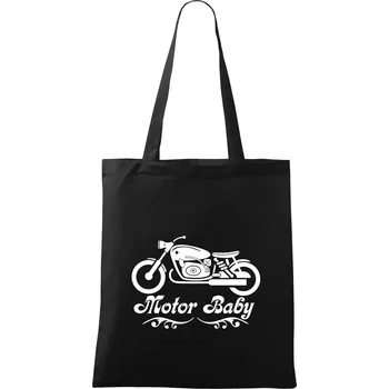 Motor baby - Taška bavlněná - 42 x 38 cm ( Černá )