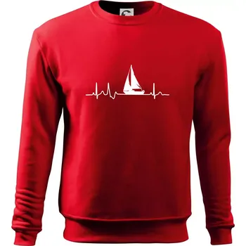 EKG plachetnice - Mikina Essential dětská - 158 cm/12 let ( Červená )