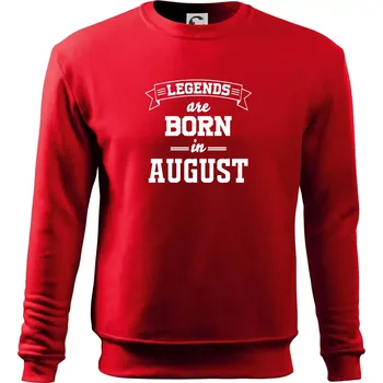 Chlapecké tričko Legends are born in August - Mikina Essential dětská - 146 cm/10 let ( Červená )