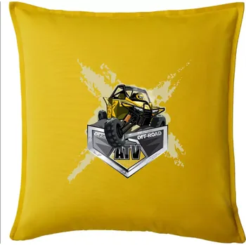 Polštář ATV Buggy splash - Polštář 50x50 - 50x50 - Pouze potah ( Žlutá )