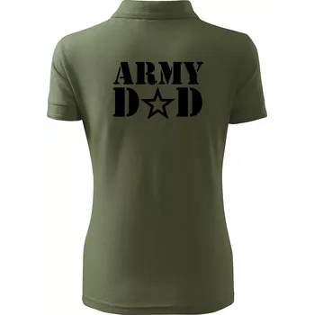 Army dad - Polokošile dámská Pique Polo - XL ( Khaki )
