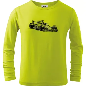 Chlapecké oblečení Formule v závodě - Triko dětské Long Sleeve - 122 cm/6 let ( Limetková )
