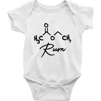 Kojenecké oblečení Barová chemie - rum - Body kojenecké s krátkým rukávem - Krátký r. do 3 měs ( Bílá )