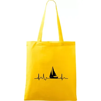 EKG plachetnice - Taška bavlněná - 42 x 38 cm ( Žlutá )