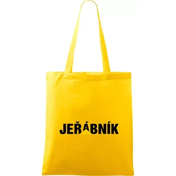Jeřábník nápis - Taška bavlněná - 42 x 38 cm ( Žlutá )