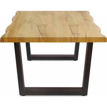 Konferenční stolek Konferenční stolek Domoletti černá/dřevo, 90cm x 60cm x 39cm