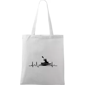 EKG kajak - Taška bavlněná - 42 x 38 cm ( Bílá )