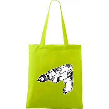 Vrtačka kreslená - Taška bavlněná - 42 x 38 cm ( Limetková )