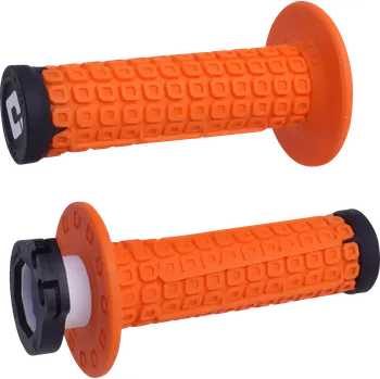 grip Motokrosové rukojeti - gripy s lock-on systémem ODI NOMAD LOCK ON barva oranžová/černá - pár (Rukojeti na řidítka, ručky na moto )