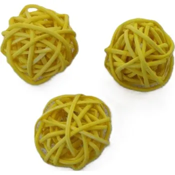 RATAN BALL 3CM žlutá
