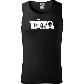 Táta nápis - elektrikář - Tílko pánské Core - L ( Černá )