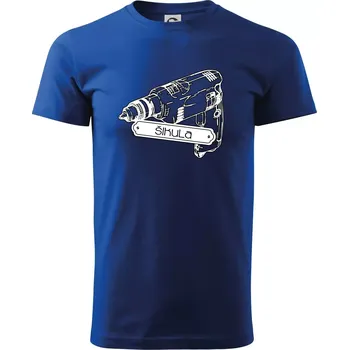 Šikula vrtačka - Triko extra velké (5-8XL) - 6XL ( Královská modrá )