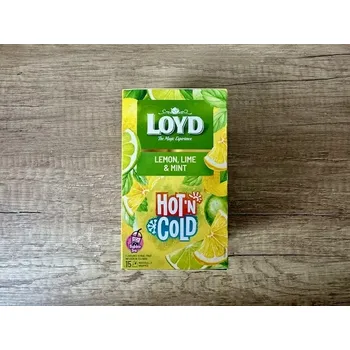 Čaj Loyd čaj Hot & Cold Citron, Limetka & Máta 30g (15x2g)