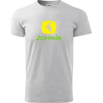 Johník - Triko extra velké (5-8XL) - 6XL ( Světlešedý Melír )