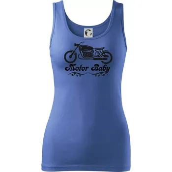 Dámské tričko Motor baby - Dámské tílko - S ( Azurově modrá )
