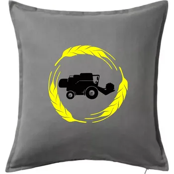 Polštář Kombajn klasy - Polštář 50x50 - 50x50 - Pouze potah ( Tmavě šedý melír )