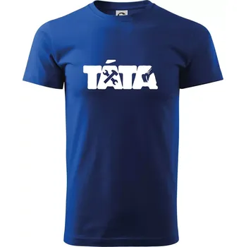 Pánské tričko Táta nápis - bagrista - Triko extra velké (5-8XL) - 7XL ( Královská modrá )