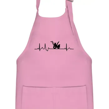 Kuchyňská zástěra EKG sněžná fréza - Dětská zástěra na vaření - Univerzální velikost ( Růžová )