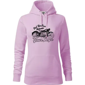 Dámská mikina Put The Fun Between Your Legs Moto - Mikina dámská Cape s kapucí - XS ( Orchid )