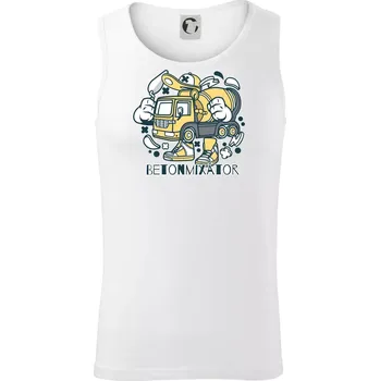 Betonmixátor - Tílko pánské Core - M ( Bílá )