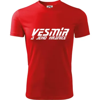 Chlapecké tričko Vesmír a jeho hranice - Dětské triko sportovní (dresovina) - 122 cm/6 let ( Červená )